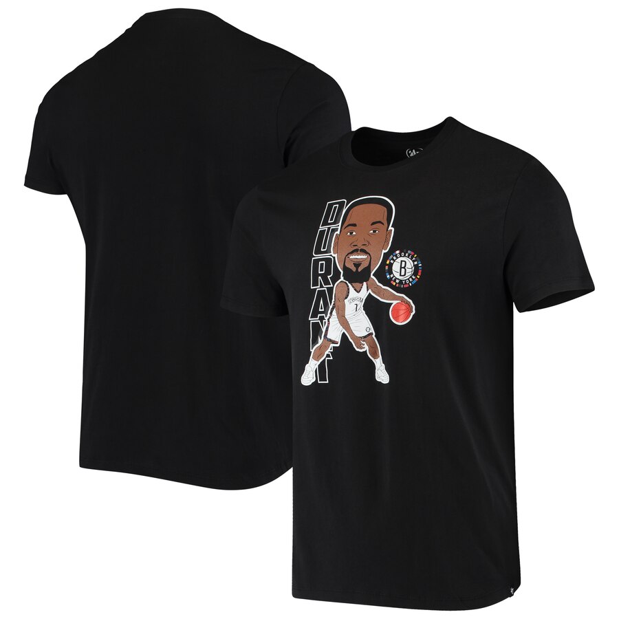 Men 2020 NBA #47 Kevin Durant Brooklyn Nets Black Bobblehead Player TShirt->nba t-shirts->Sports Accessory